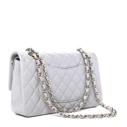Chanel Caviar Quilted Medium Double Flap Grey 2 of 4