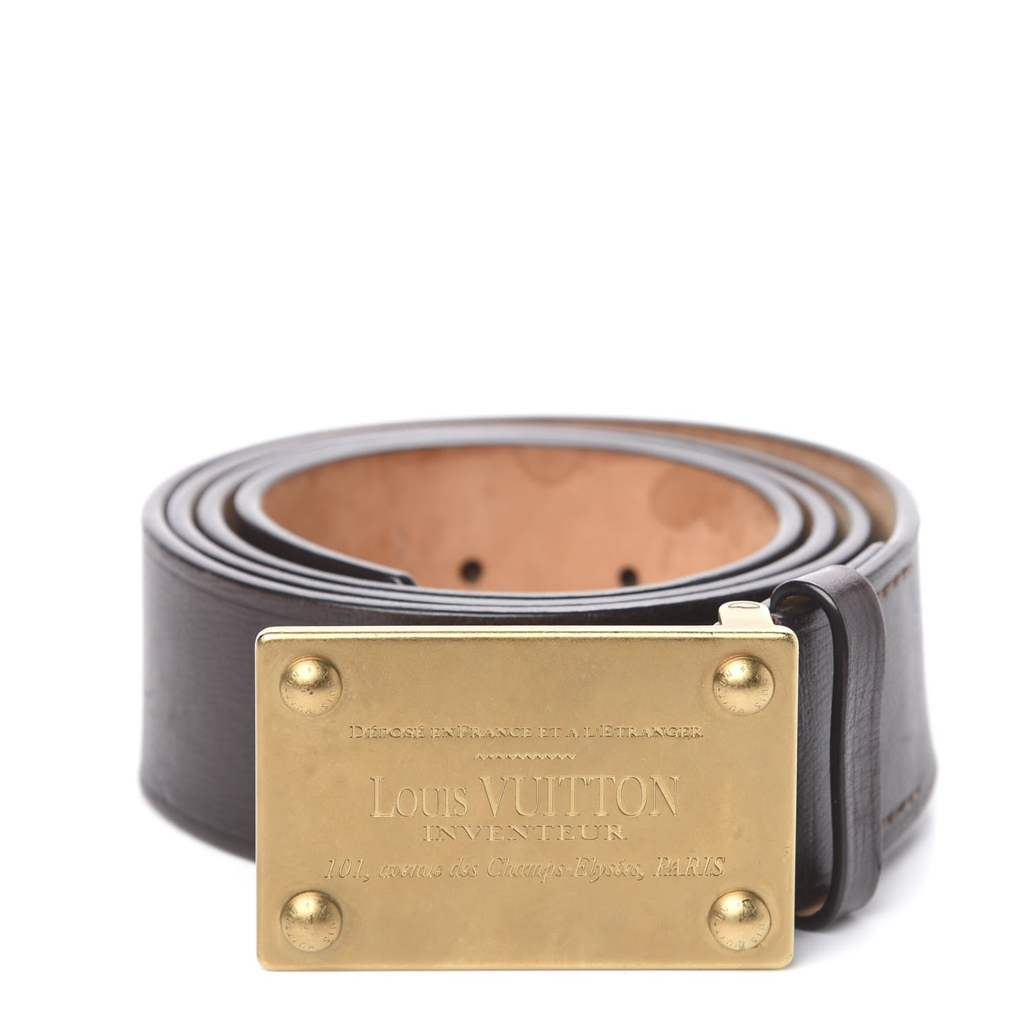 Louis Vuitton Utah LV Inventeur 40mm Belt Brown 100 40 1 of 9