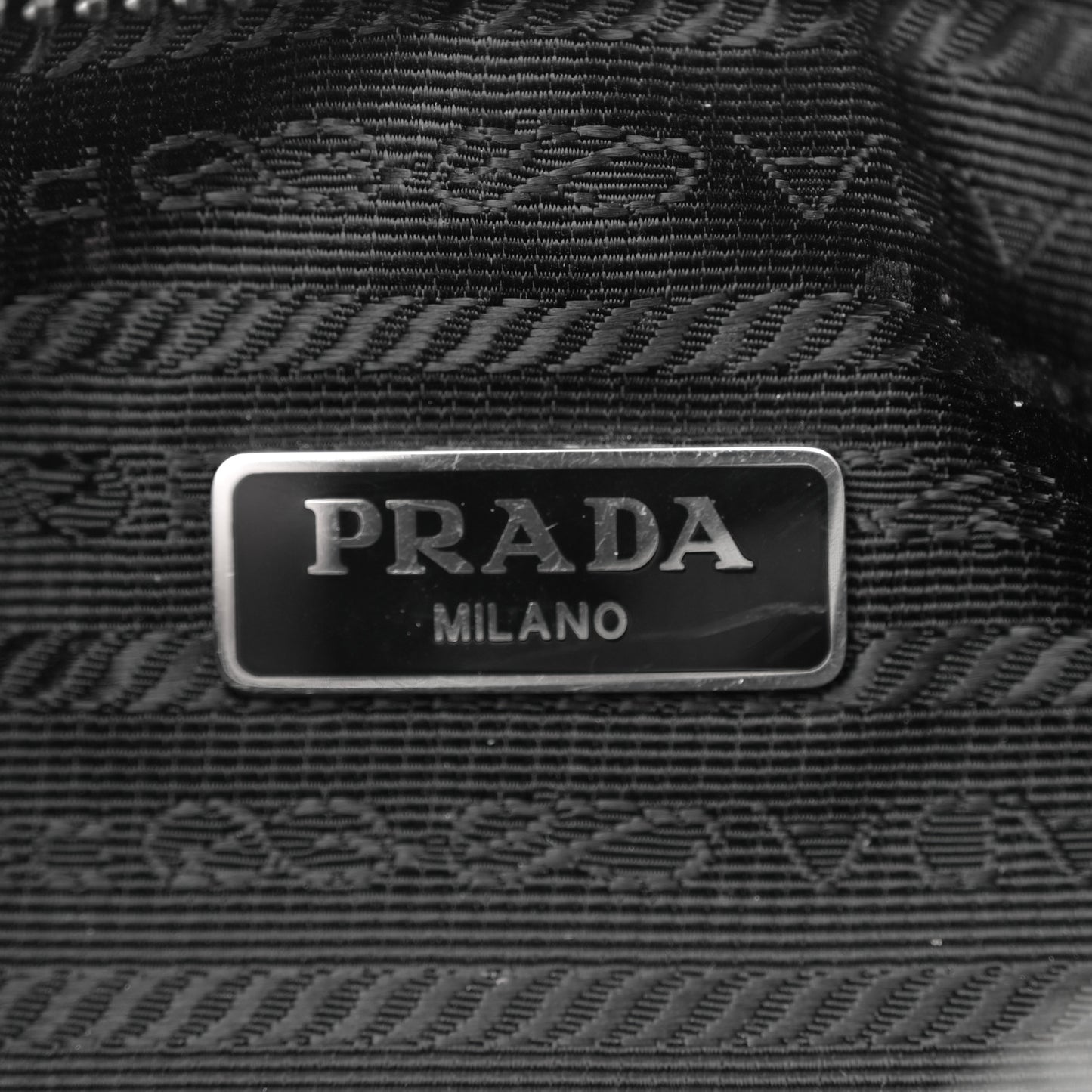 Tessuto Nylon Saffiano Mini Re-Edition 2005 Bag Black