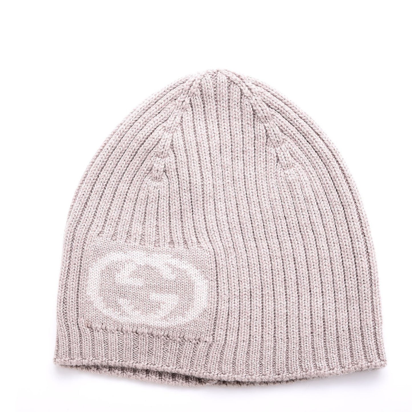 Wool Tricot Interlocking G Sirio Beanie Hat Grey