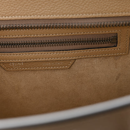 Celine Drummed Calfskin Micro Luggage Dune 6 of 11