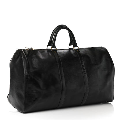 Louis Vuitton Epi Keepall 50 Black 2 of 13
