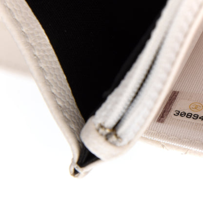 Chanel Caviar Quilted My Everything Wallet On Chain WOC White 10 of 12