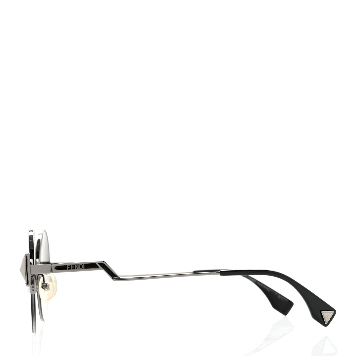 Metal Fendi FF024 Sunglasses Silver