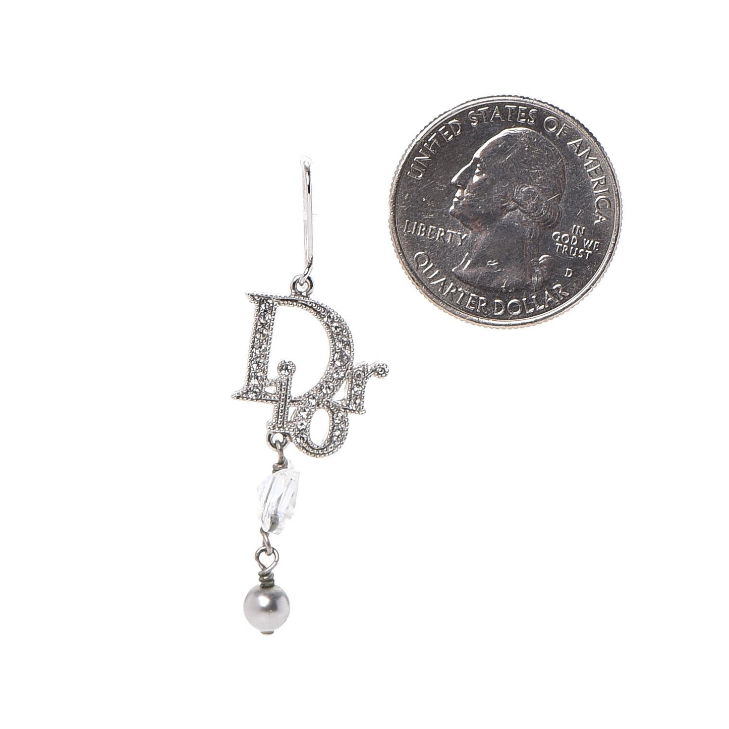 Swarovski Crystal Butterfly Drop Earrings Silver