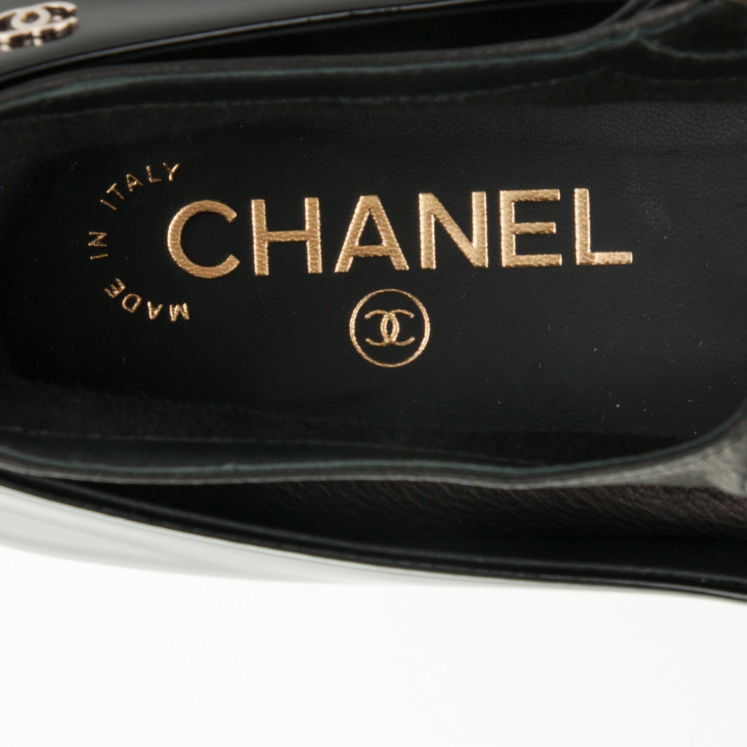 Chanel Patent Calfskin Mary Jane Ballerina Flats 39.5 Black 7 of 7