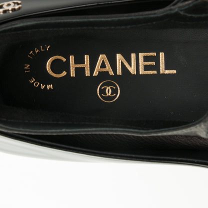 Chanel Patent Calfskin Mary Jane Ballerina Flats 39.5 Black 7 of 7
