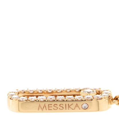 Messika 18K Yellow Gold Diamond Move Uno Stud Earrings 3 of 4