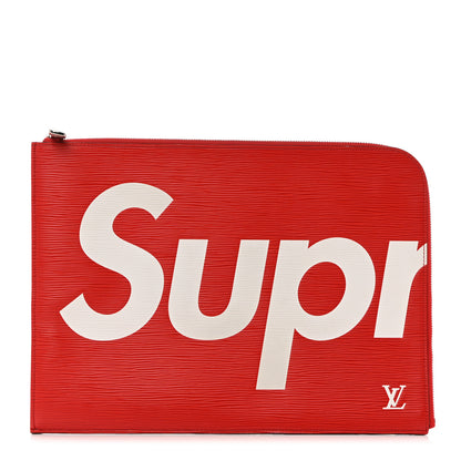 Louis Vuitton X SUPREME Epi Pochette Jour GM Red 1 of 8
