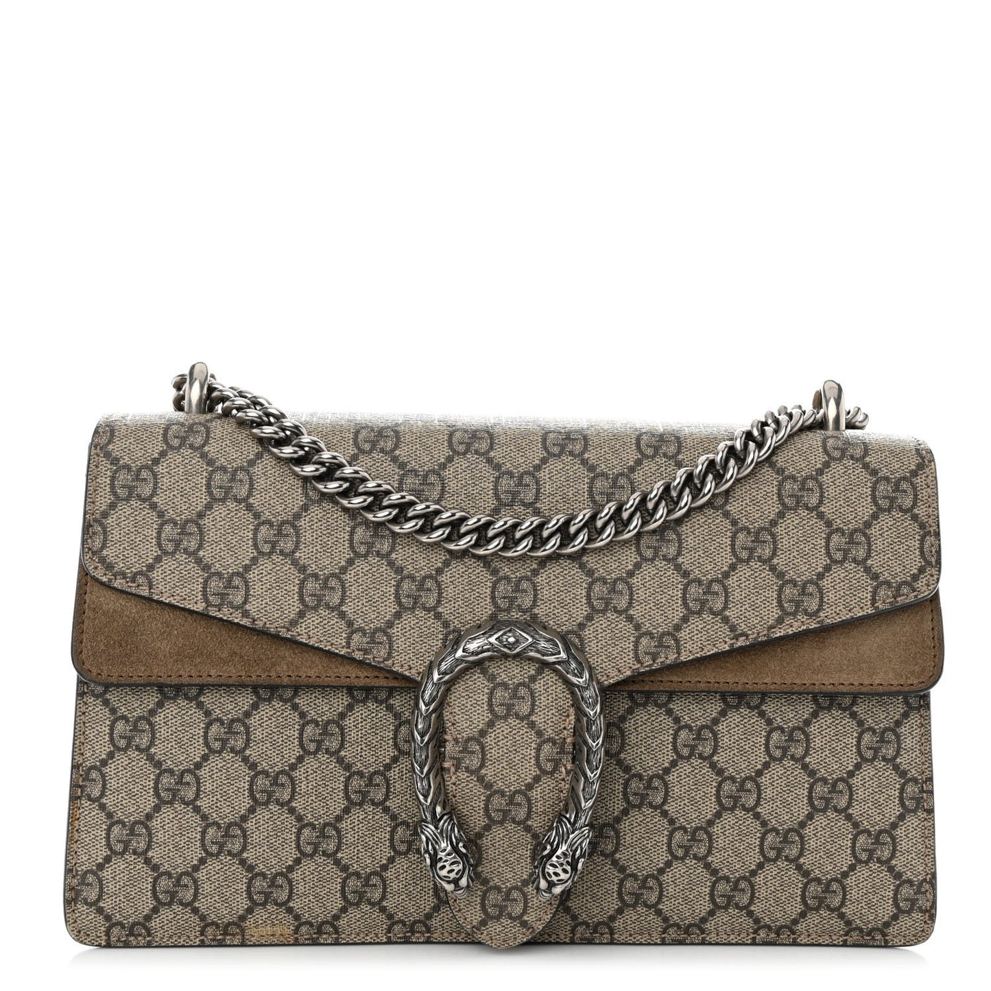 GG Supreme Monogram Small Dionysus Shoulder Bag Taupe