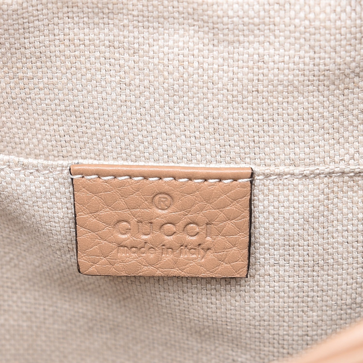 Gucci Pebbled Calfskin Small Soho Disco Bag Rose Beige 6 of 7