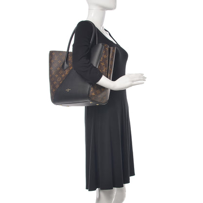 Louis Vuitton Calfskin Monogram Kimono Tote Black 2 of 10