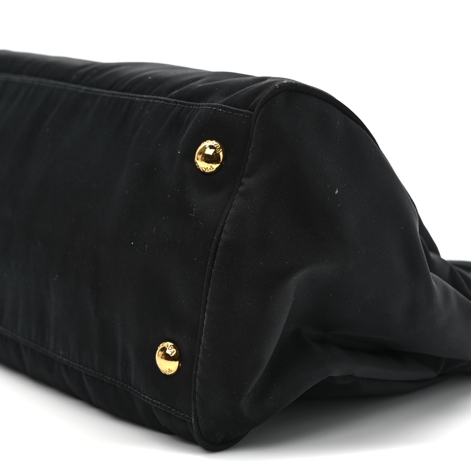 Prada Tessuto Nylon Saffiano Shopping Tote Black 8 of 10