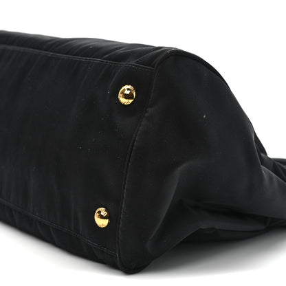 Prada Tessuto Nylon Saffiano Shopping Tote Black 8 of 10