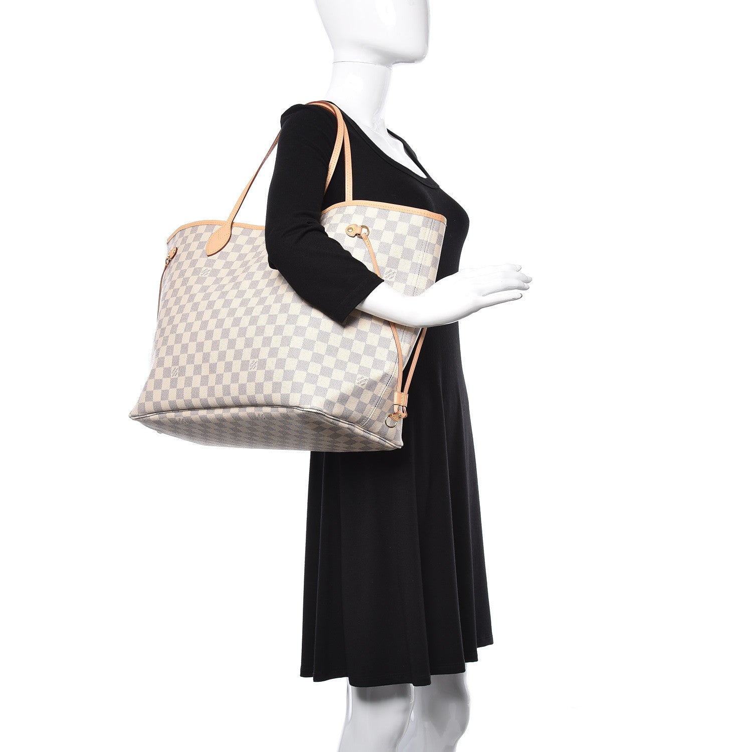 Louis Vuitton Damier Azur Neo Neverfull GM Rose Ballerine 2 of 11
