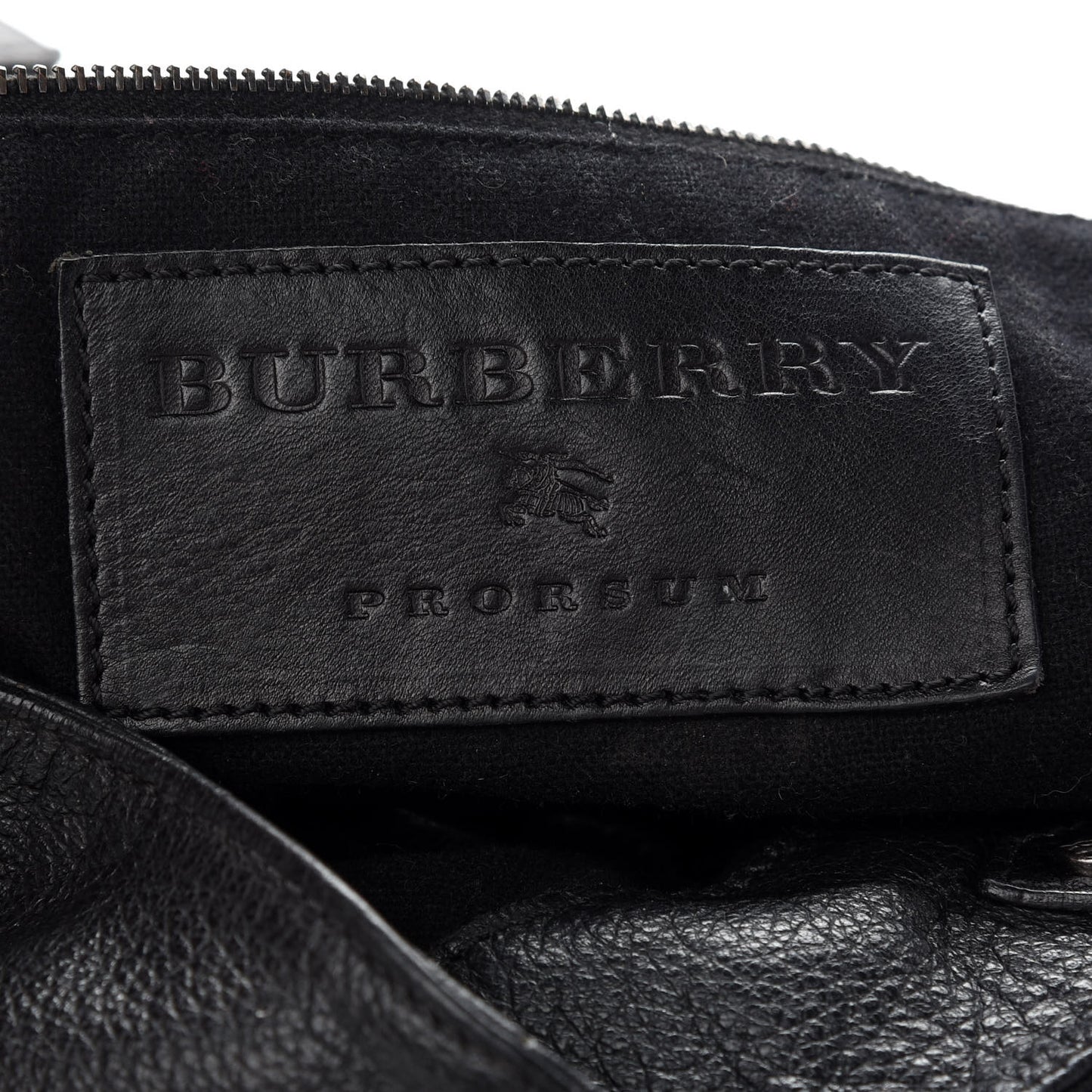 Prorsum Calfskin Hobo Bag Black