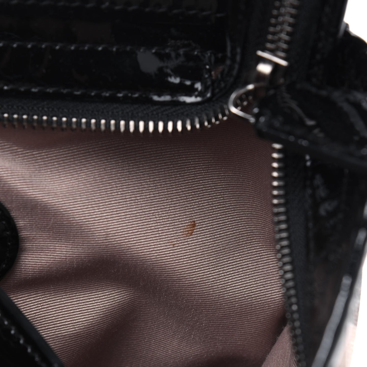 Nova Check Patent Trim Shopper Tote Black