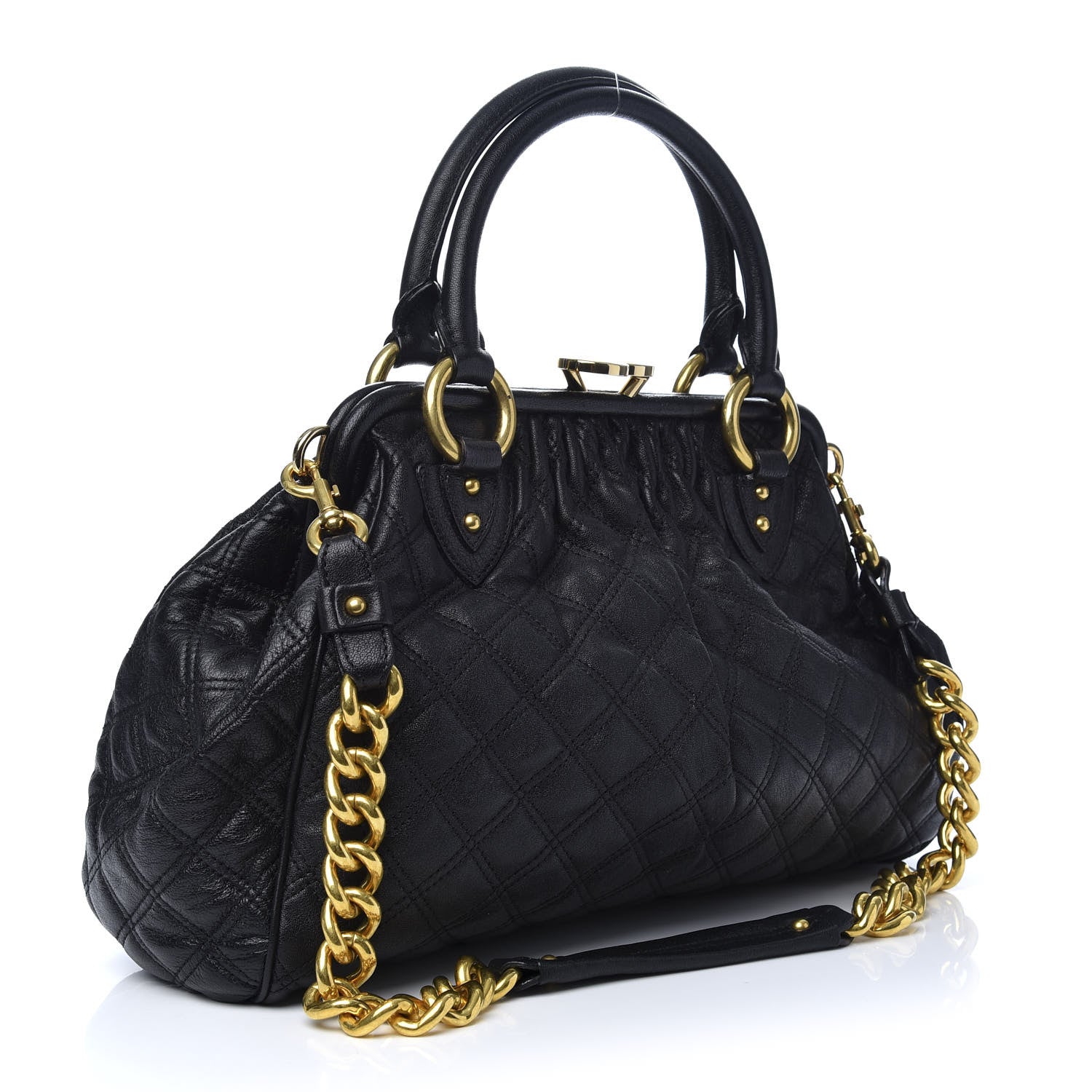 Marc Jacobs Calfskin Quilted Stam Black 3 of 10