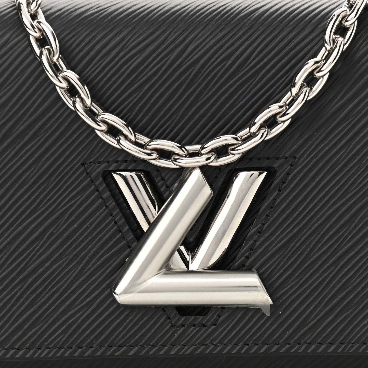 Epi Twist Chain Wallet Black