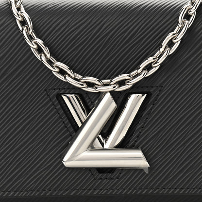 Louis Vuitton Epi Twist Chain Wallet Black 7 of 10