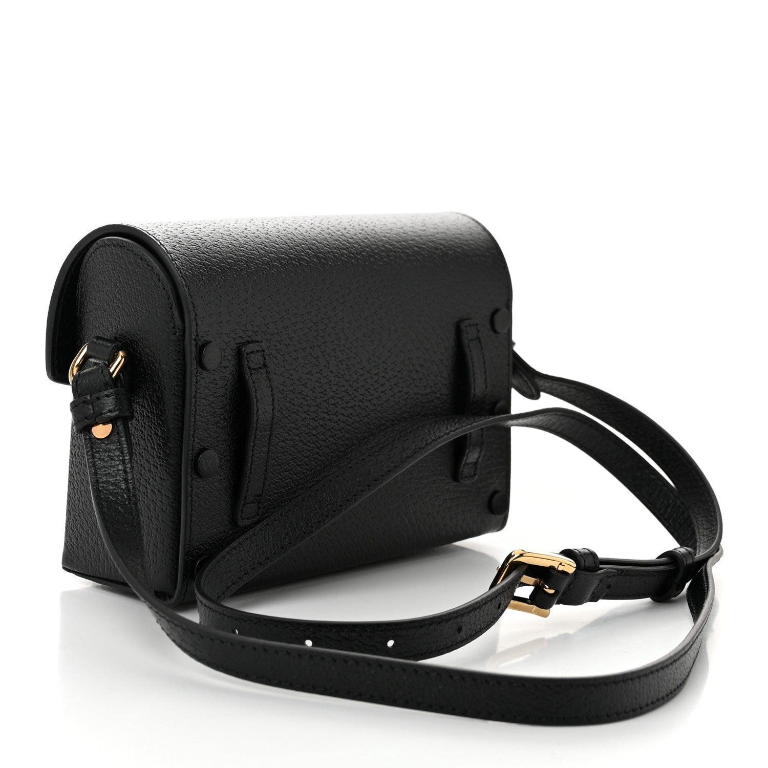 Gucci Calfskin Horsebit 1955 Shoulder Bag Black 3 of 11