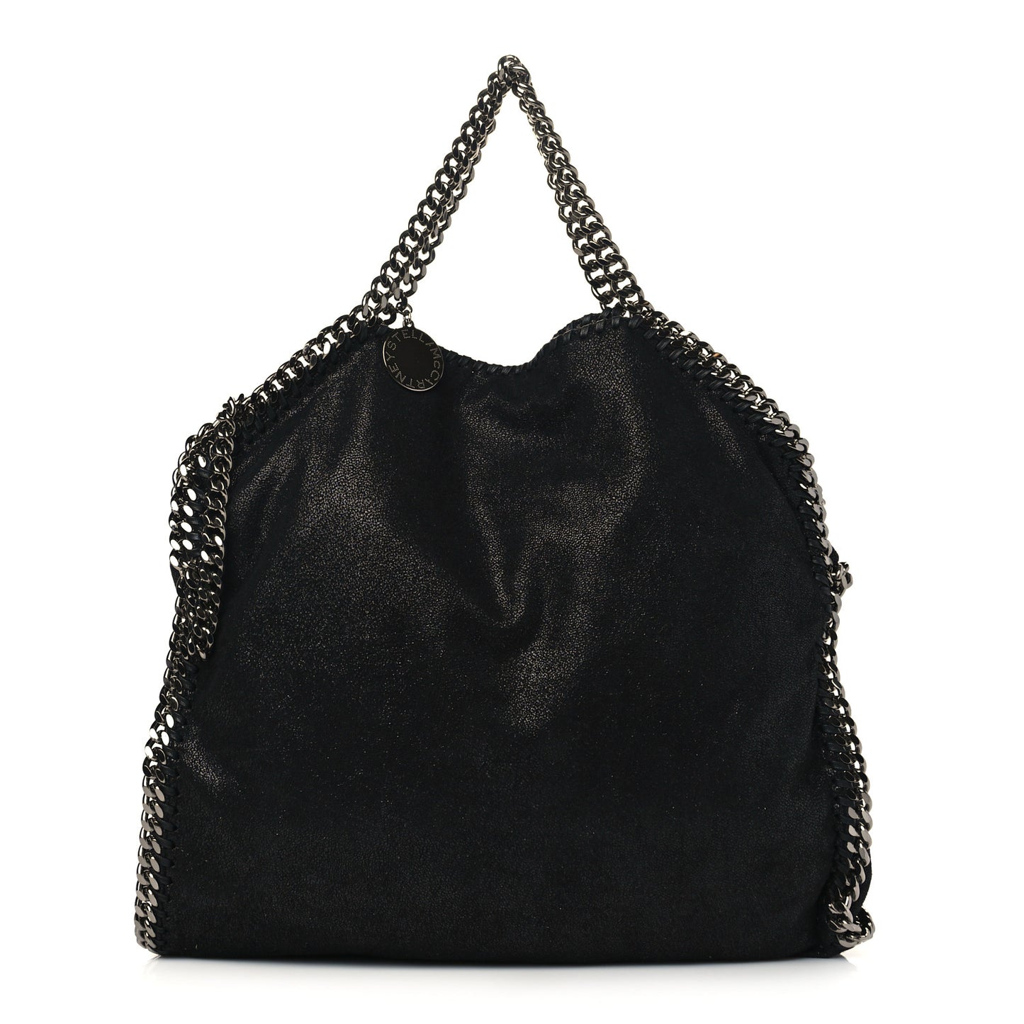Shaggy Deer Falabella Fold Over Tote Black