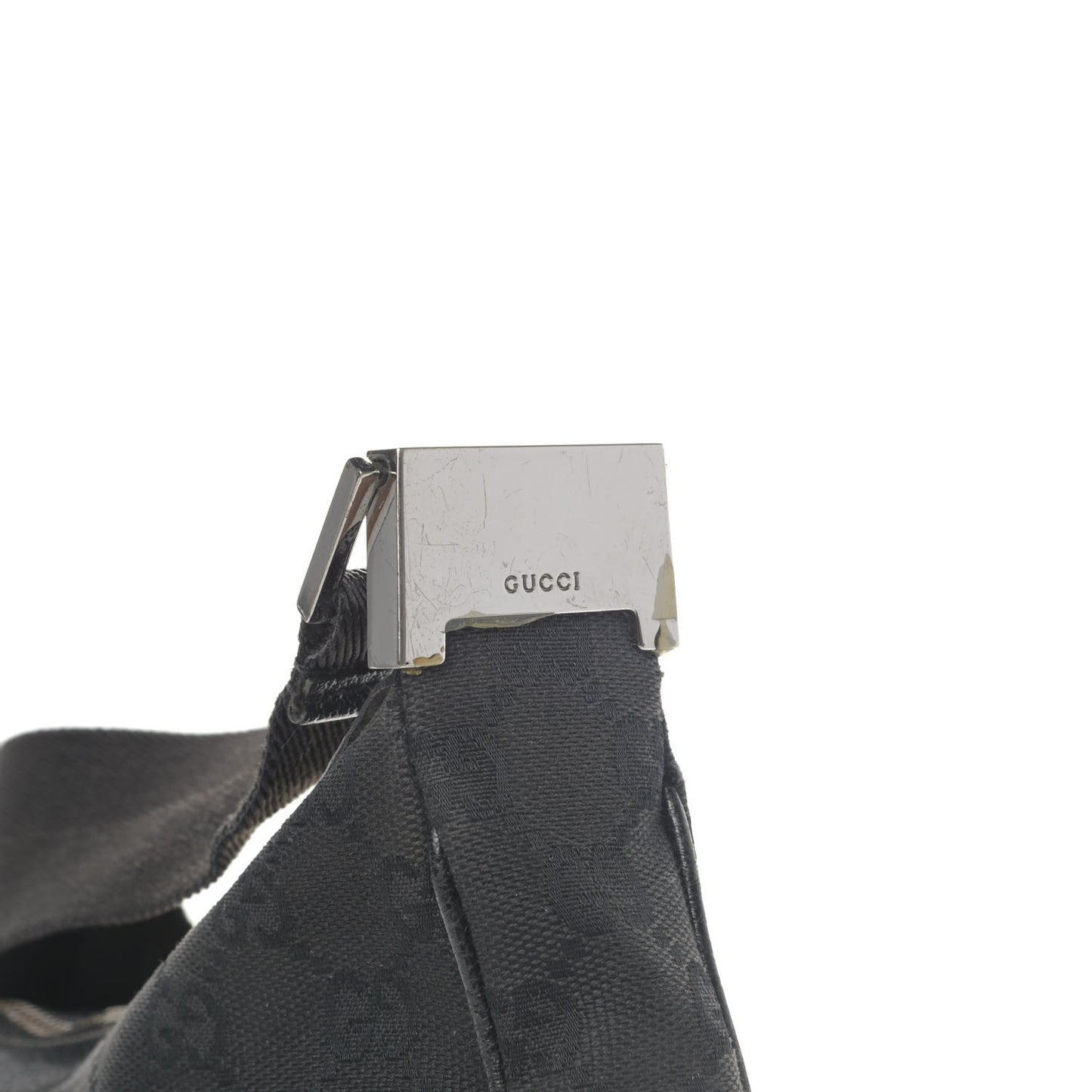 Monogram Medium Half Moon Hobo Black