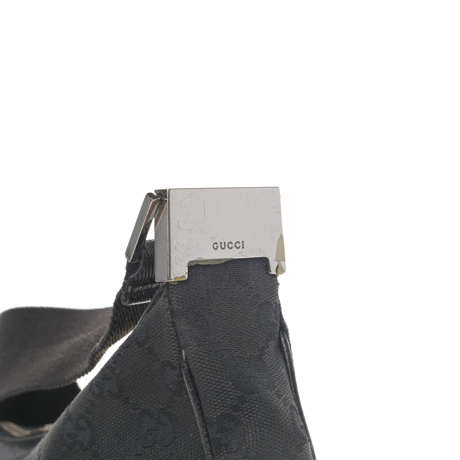 Gucci Monogram Medium Half Moon Hobo Black 5 of 6