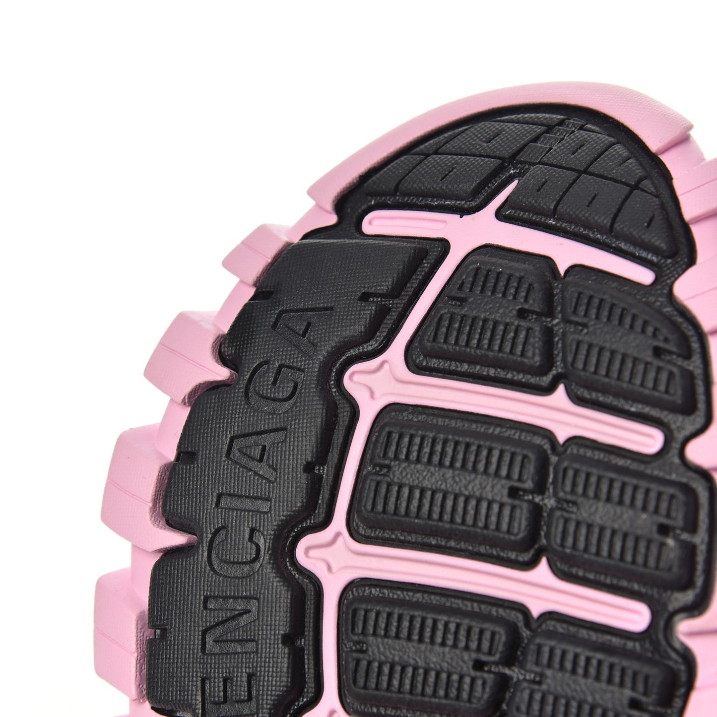 Mesh Nylon Bi-Color Womens Track Sneakers 36 Black Pink