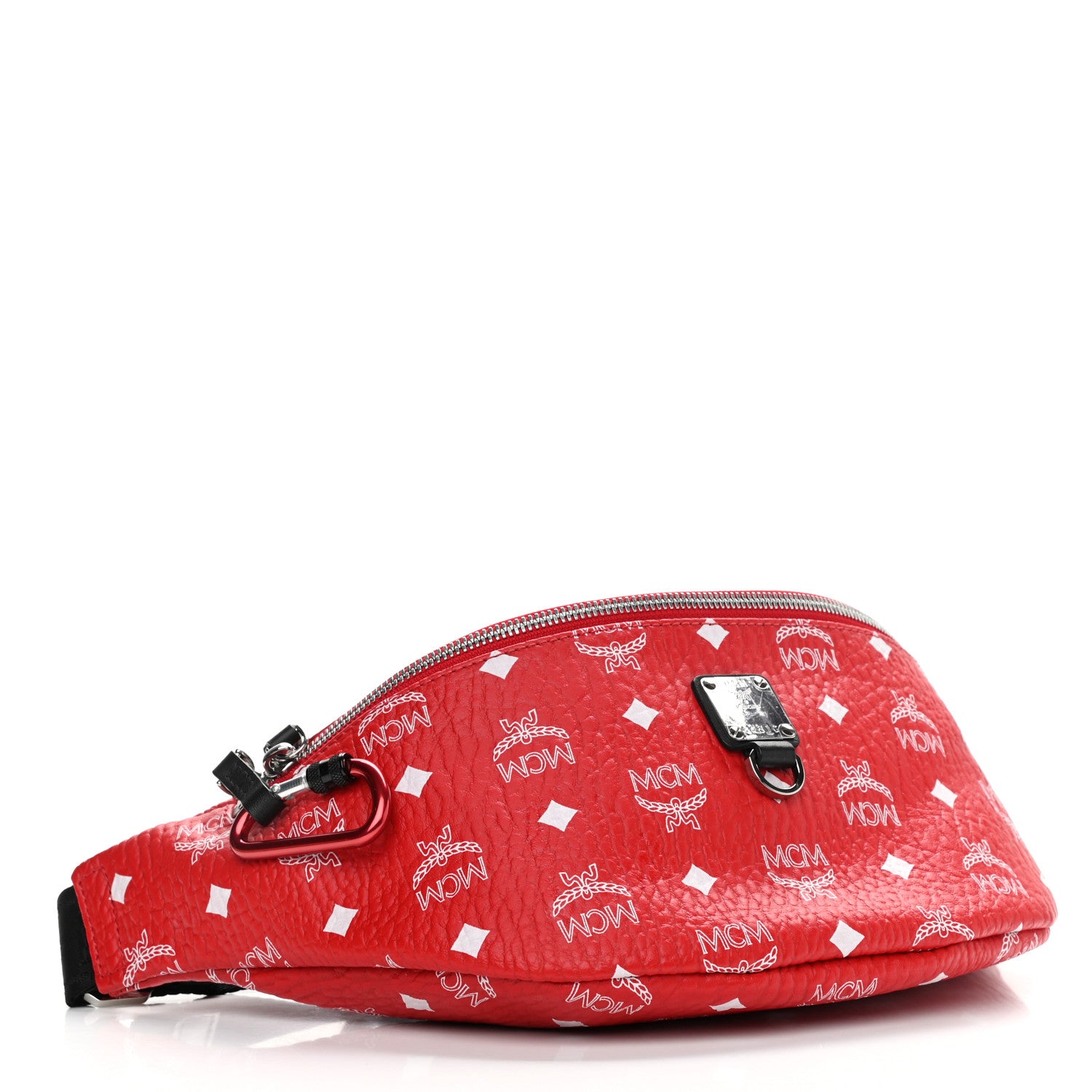 MCM Visetos Small Fursten Belt Bag Red 4 of 9