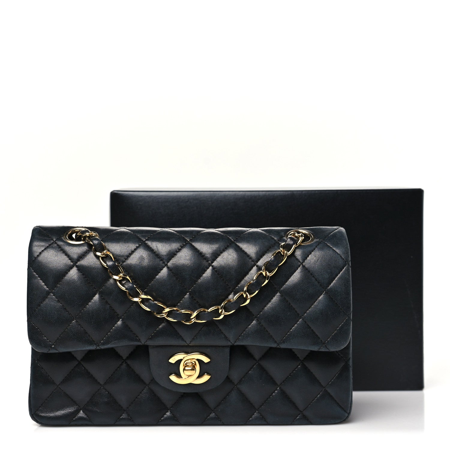 Chanel Lambskin Quilted Small Double Flap Black 15 of 15