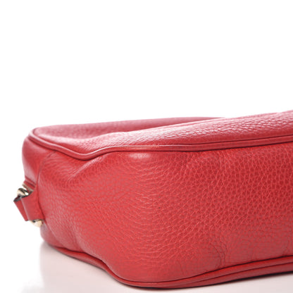 Gucci Pebbled Calfskin Small Soho Disco Bag Tabasco Red 8 of 17