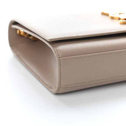 Saint Laurent Grain De Poudre Medium Monogram Kate Satchel Nude Powder 7 of 8