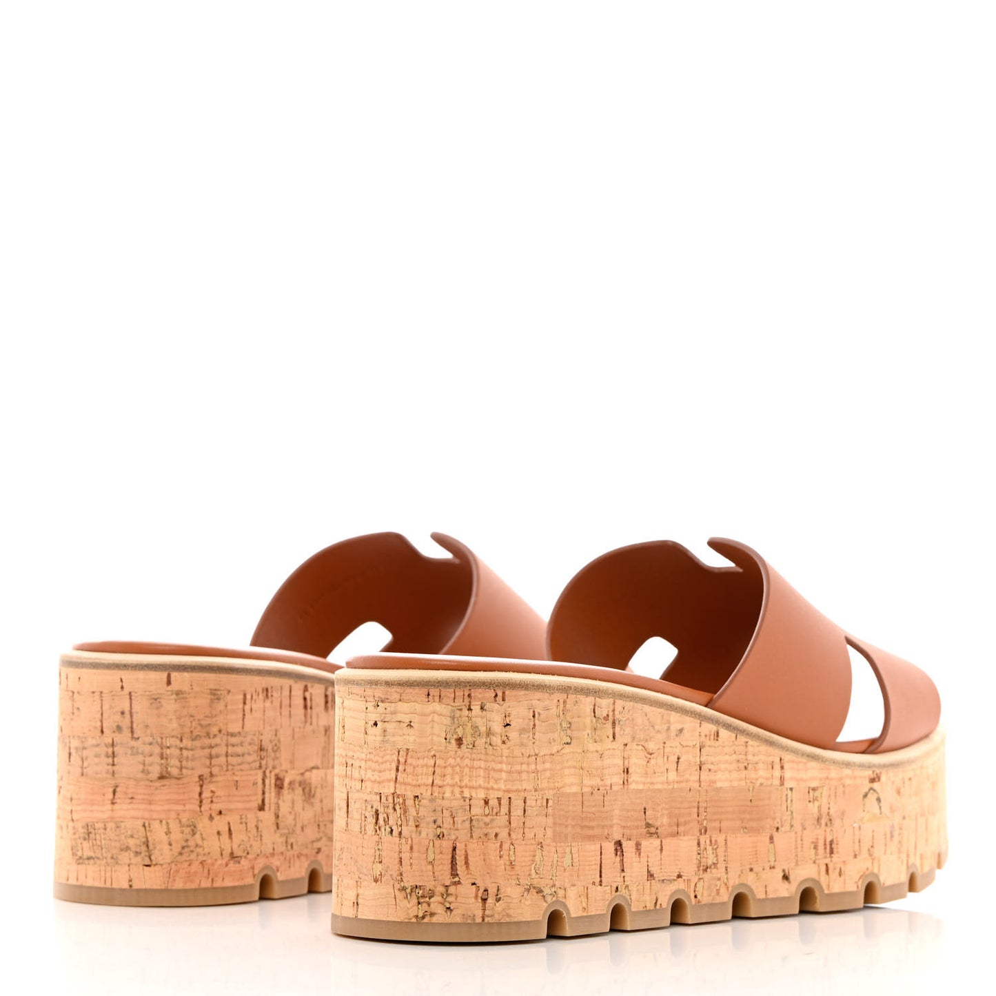 Calfskin Cork Eze 30 Sandals 40 Marron Glaise