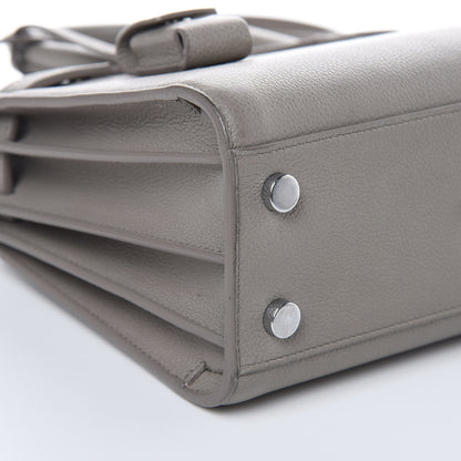 Saint Laurent Grained Calfskin Nano Sac De Jour Gray 7 of 13