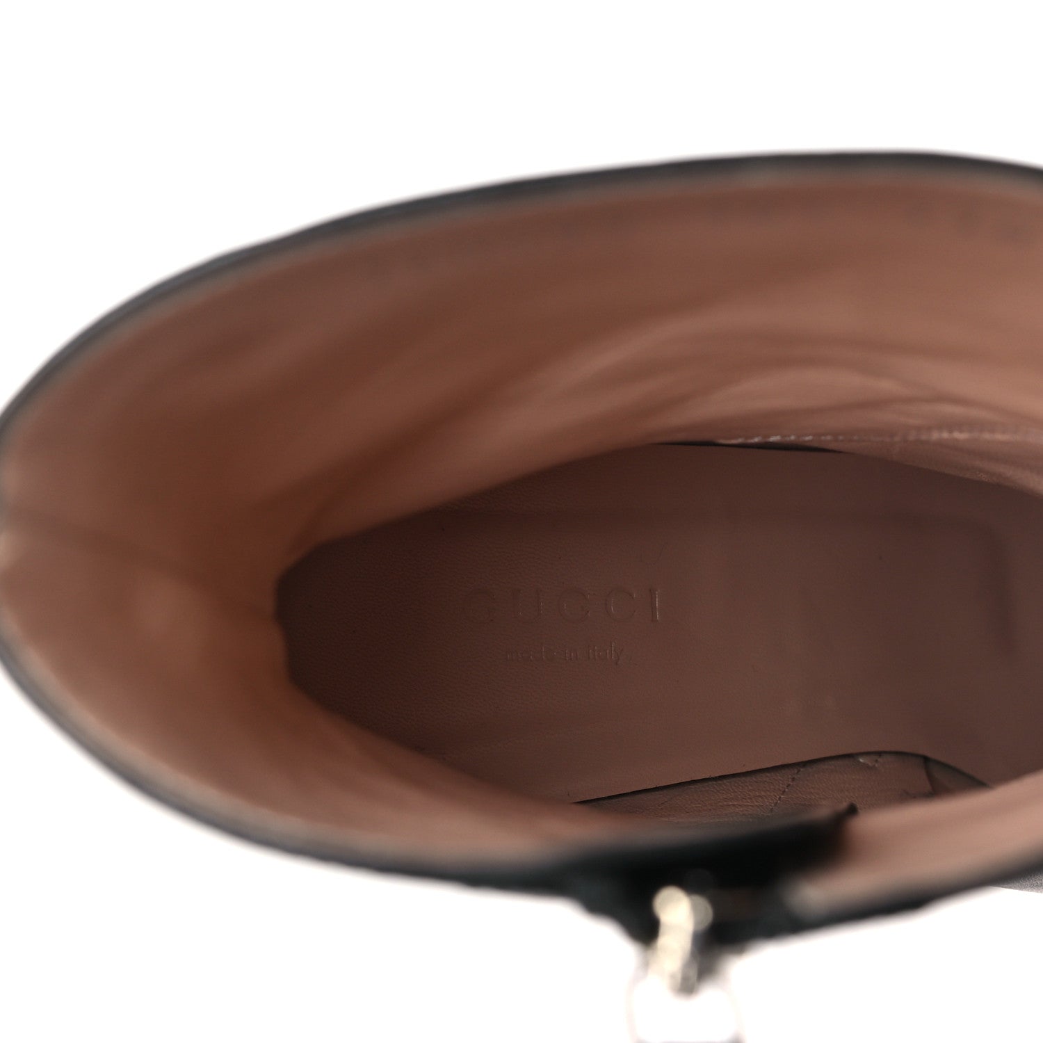 Gucci Nappa Platform Charlotte Ankle Boots 38.5 Black 8 of 10