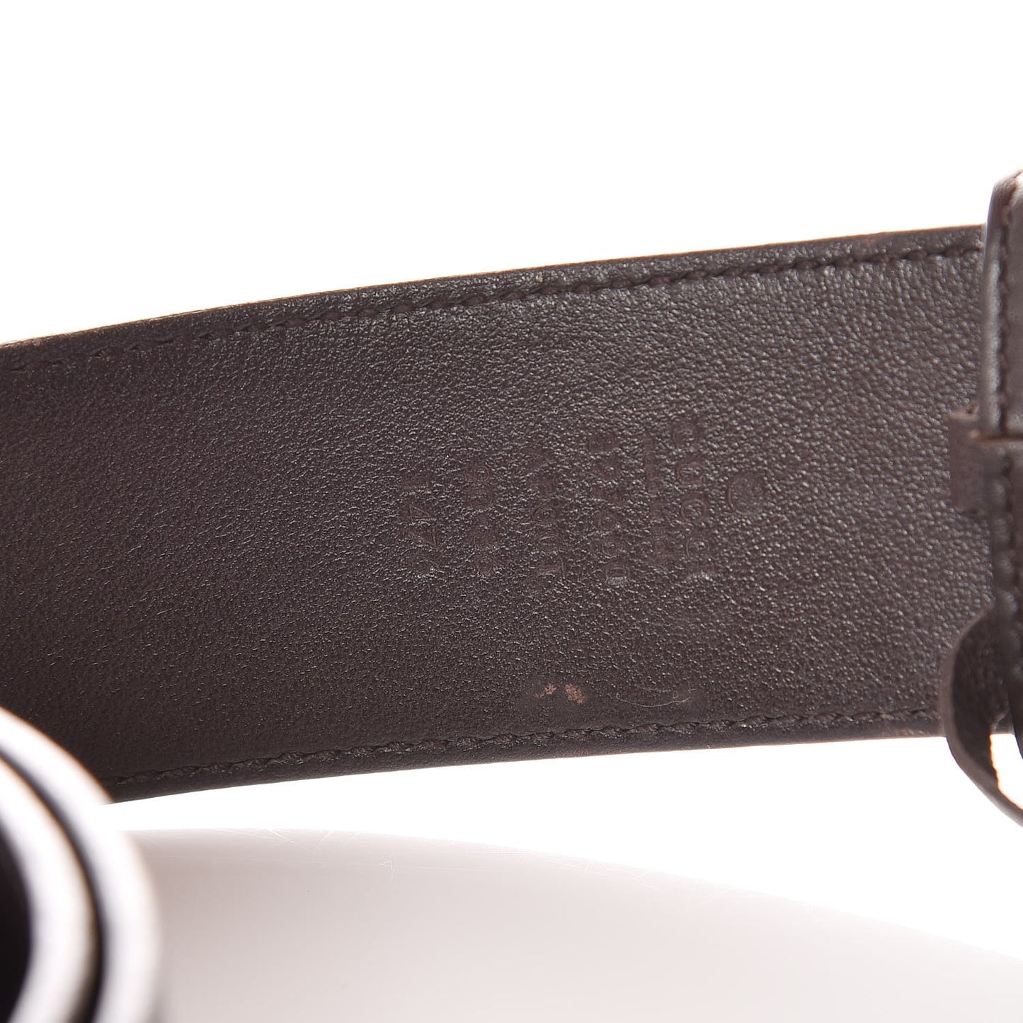 Moon Calfskin Double G 40mm Belt 90 36 Dark Cocoa