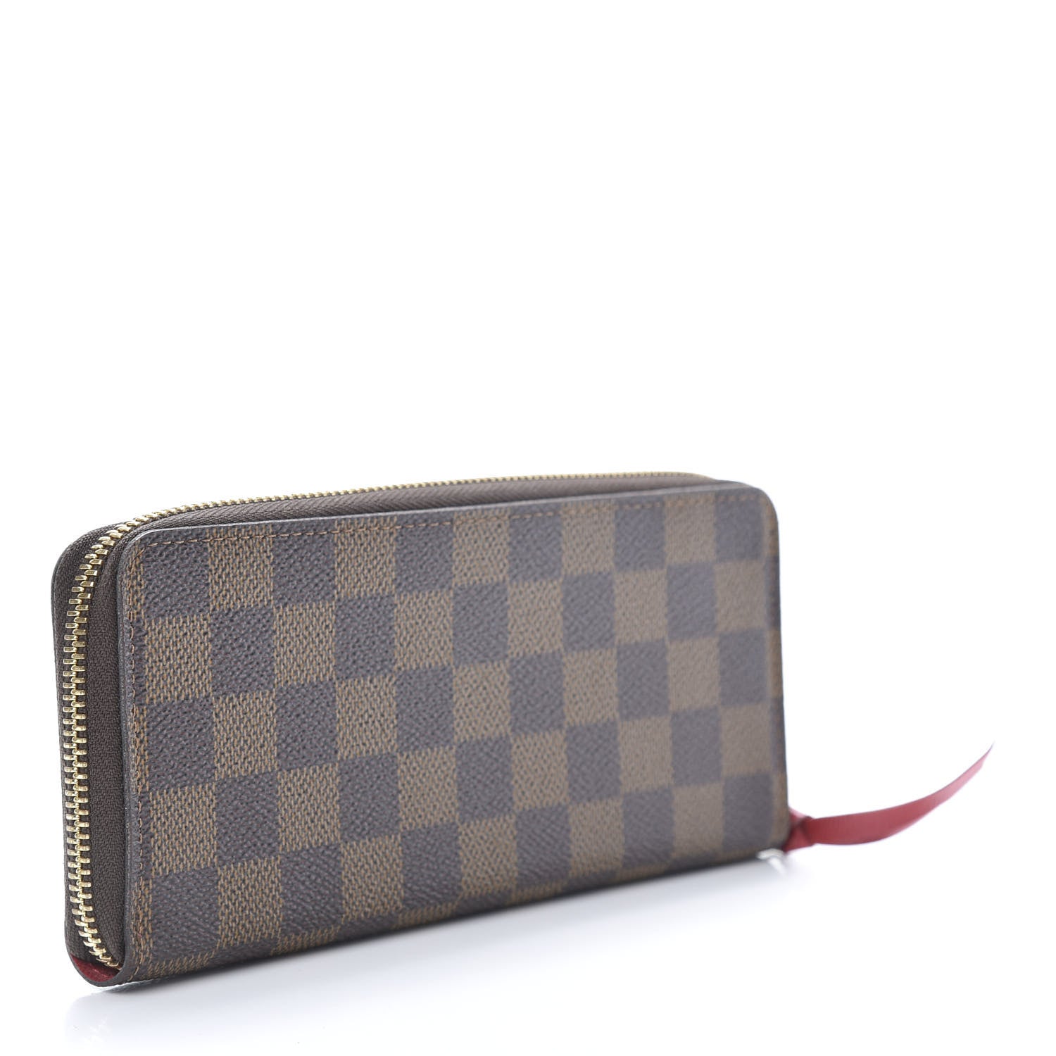 Louis Vuitton Damier Ebene Clemence Wallet Cherry 3 of 8