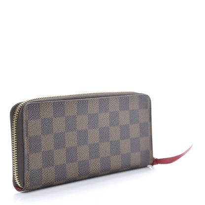 Louis Vuitton Damier Ebene Clemence Wallet Cherry 3 of 8
