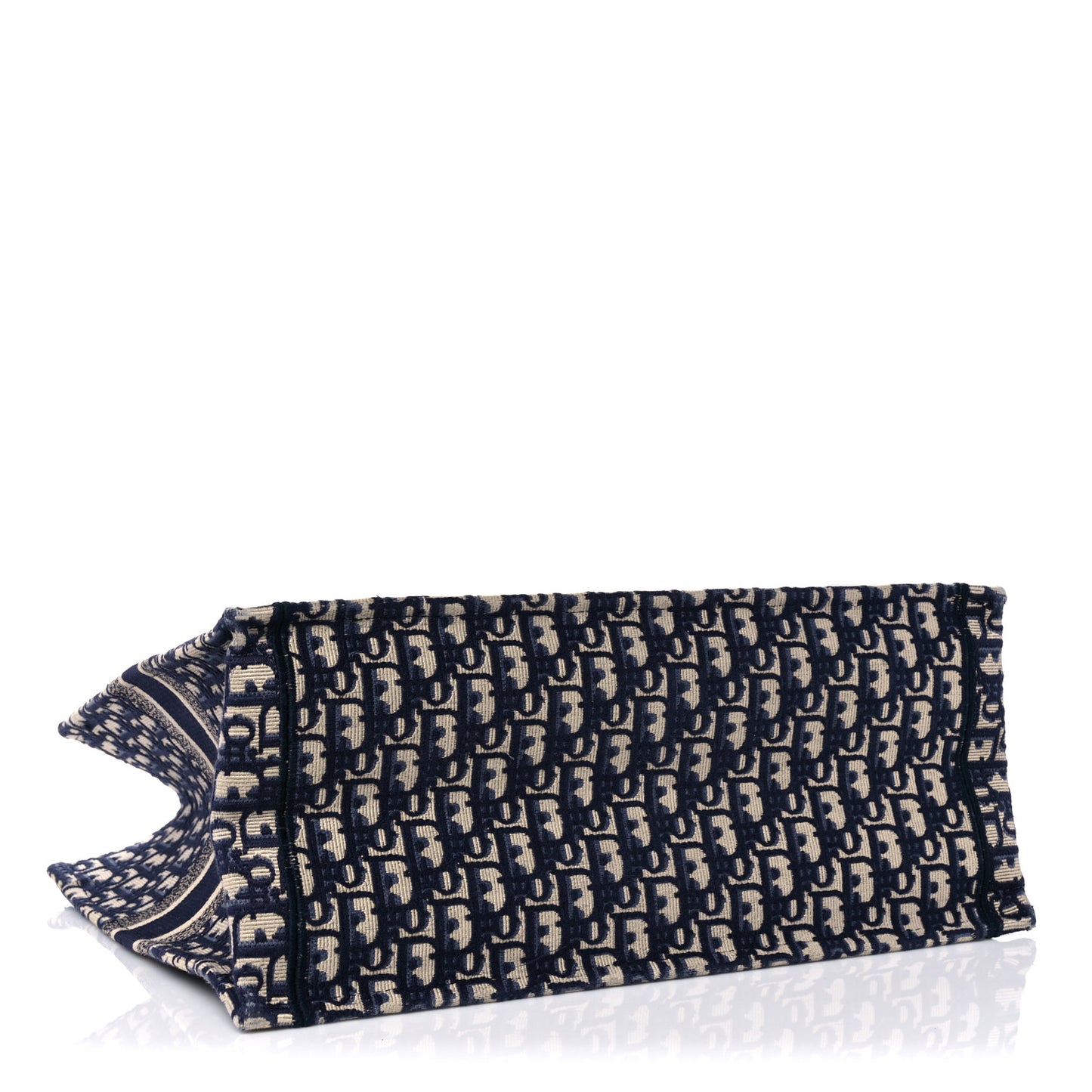 Oblique Book Tote Blue Multicolor