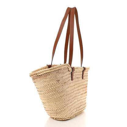 Celine Raffia Calfskin Triomphe Medium Panier Tan 3 of 9