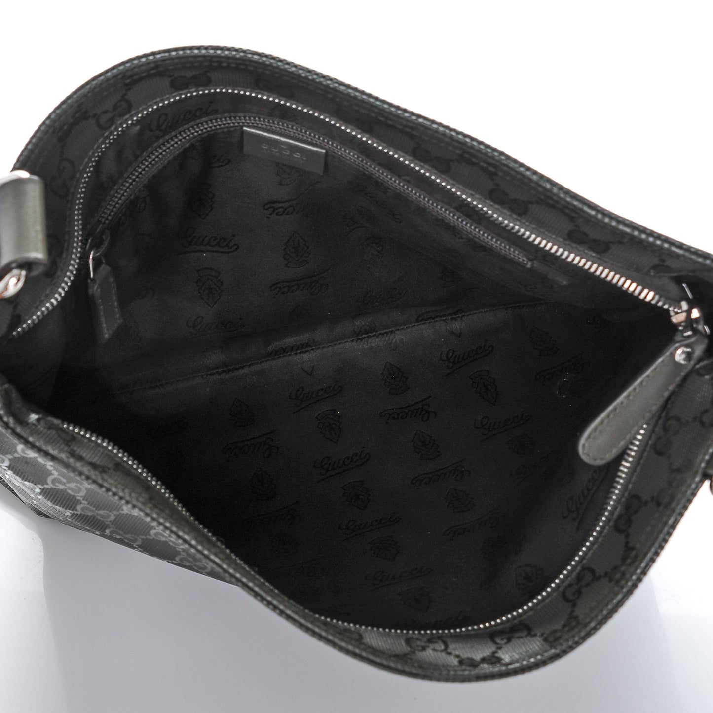Imprime Monogram Medium Flat Messenger Bag Military