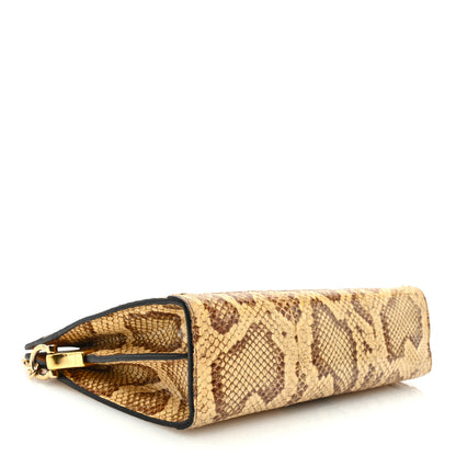Gucci Raffia Elaphe GG Small Ophidia Chain Shoulder Bag Natural Cream Brown 4 of 9