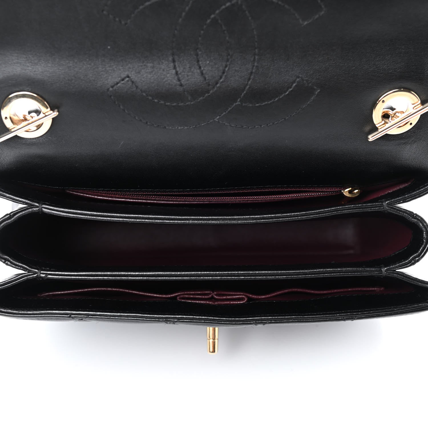 Chanel Lambskin Quilted Small Trendy CC Dual Handle Flap Bag Black 4 of 4