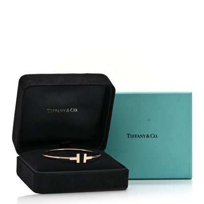 Tiffany 18K Rose Gold T Wire Bracelet 4 of 4