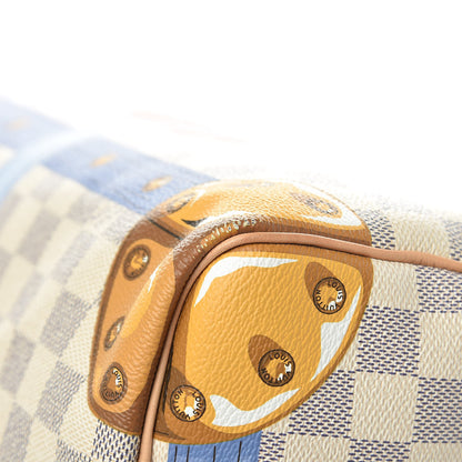 Louis Vuitton Damier Azur Summer Trunks Speedy Bandouliere 30 14 of 18