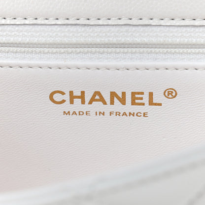 Chanel Caviar Quilted Mini Sweet Classic Flap White 5 of 10