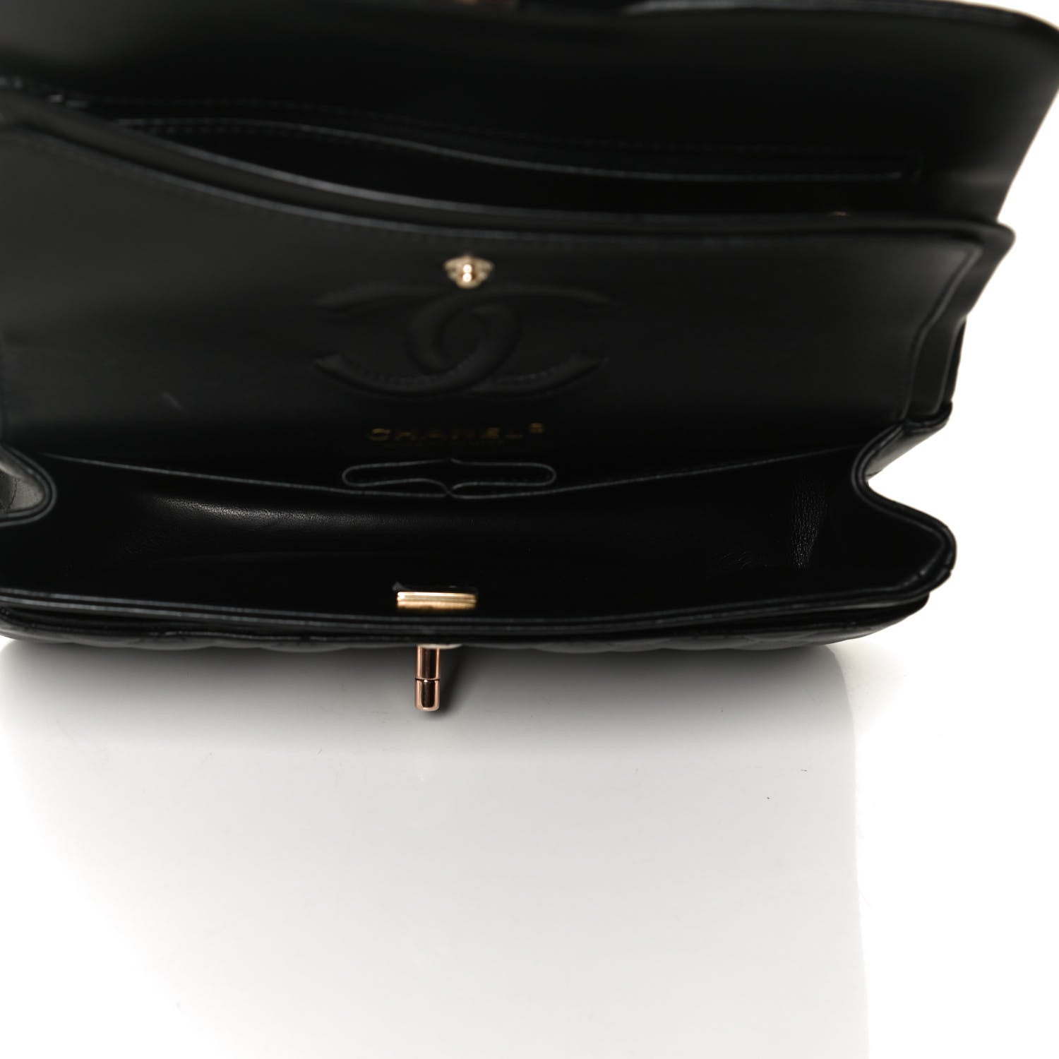 Chanel Lambskin Quilted Small Double Flap Black 5 of 14