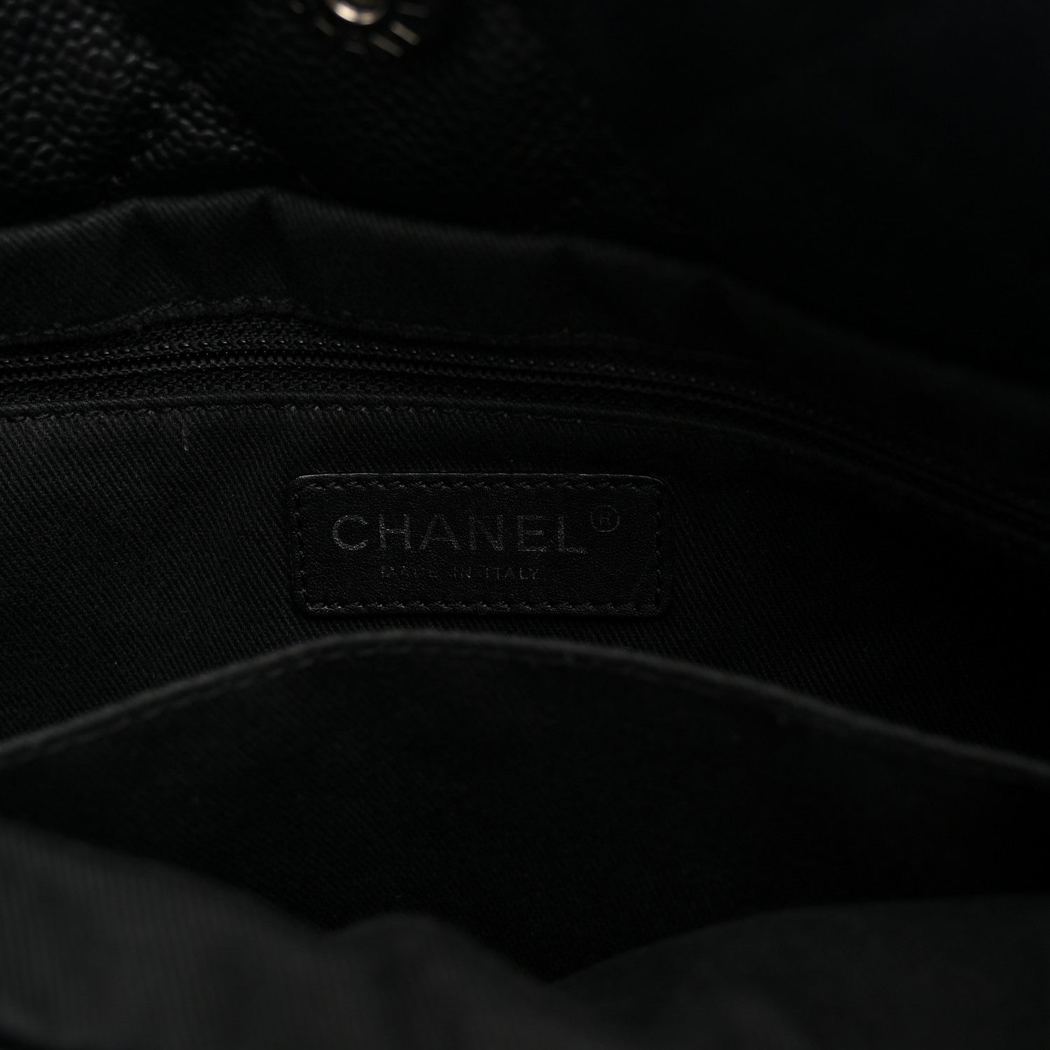 Chanel Caviar Quilted CC Timeless Soft Tote Black 6 of 12