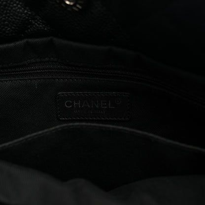 Chanel Caviar Quilted CC Timeless Soft Tote Black 6 of 12